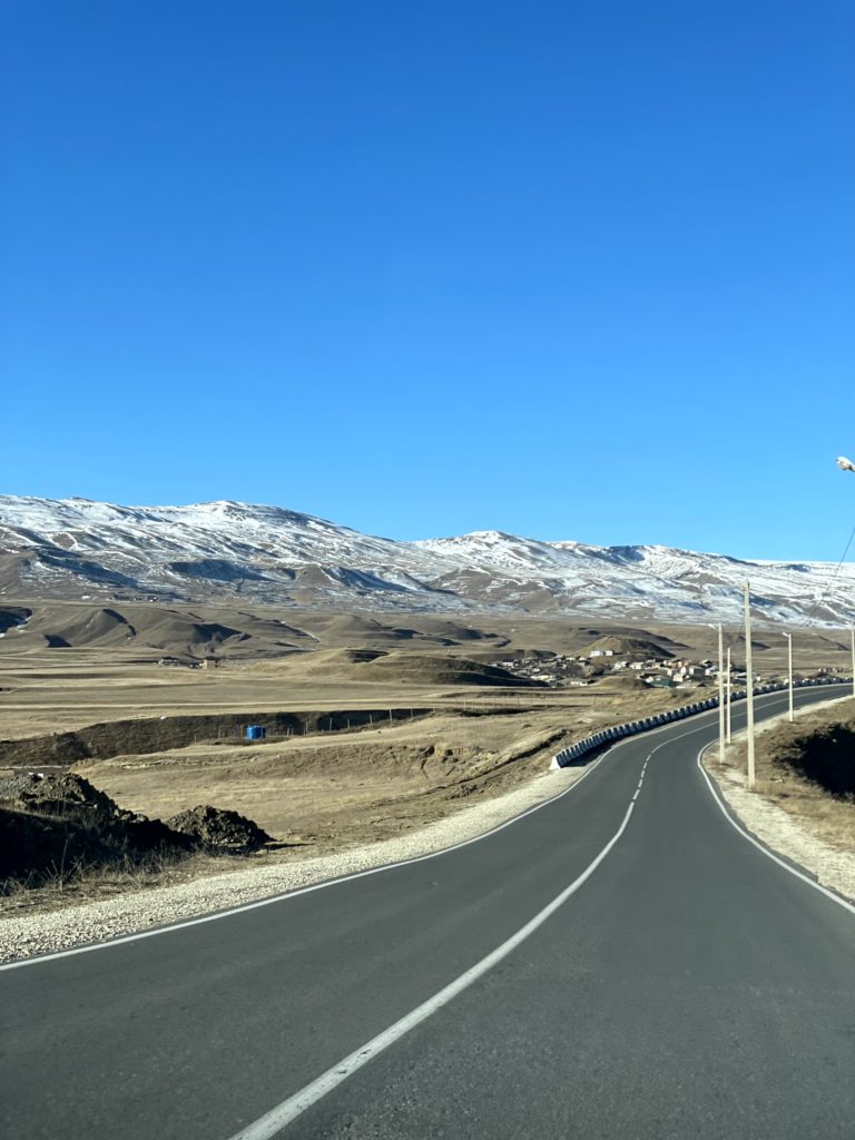 Хунзахское плато в Дагестане зимой